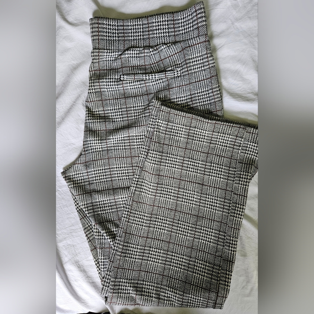 TIME AND TRU Womens Checkered Elastic Trousers XL